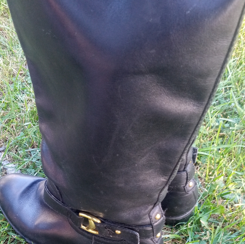 Boots Lauren Ralph Lauren Marion Knee-High Wide Calf Riding – Women’s 6.5B
